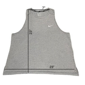 Nike Dri-Fit Running Tank Top Grey Womens Size XL